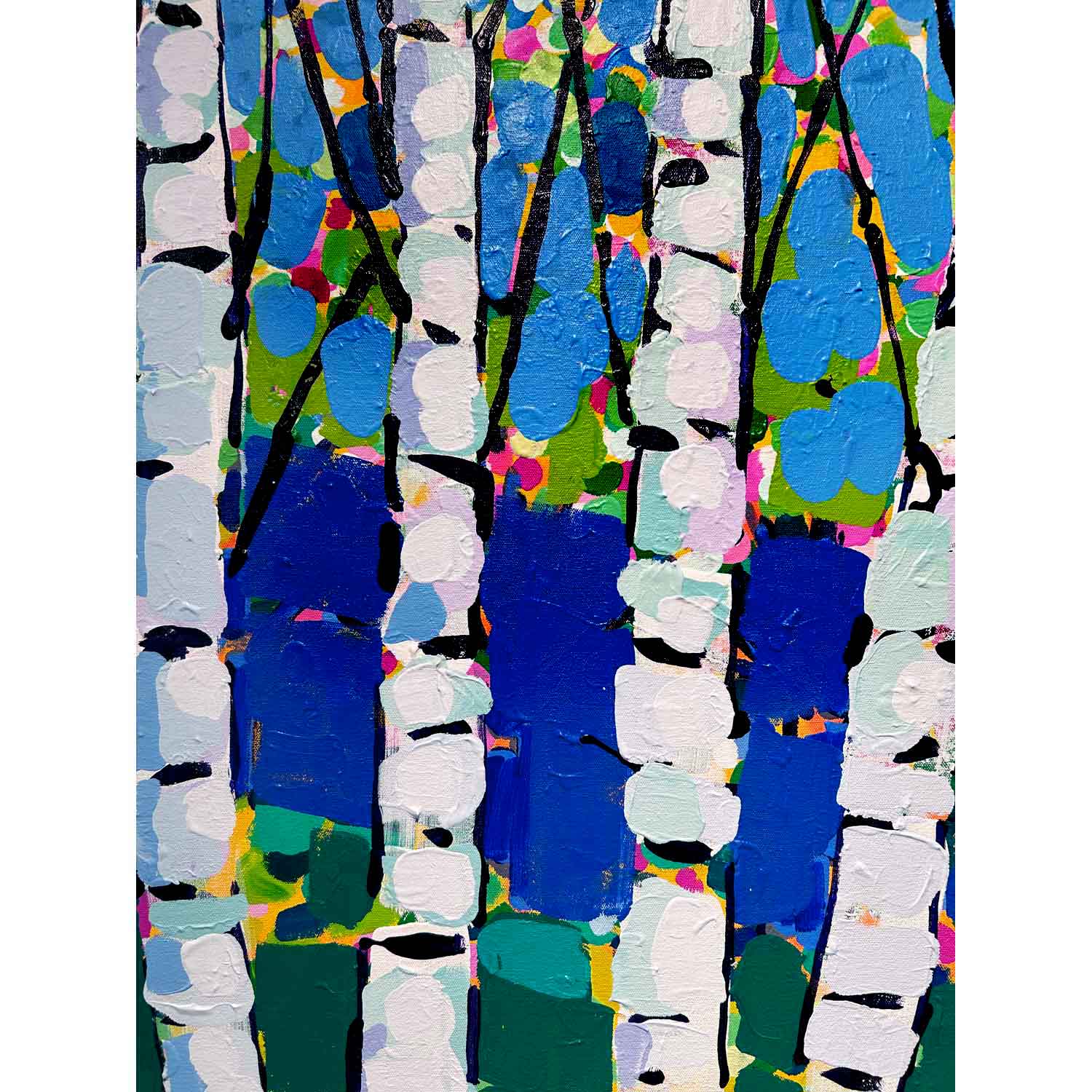 The Long Way Around 36" x 72" (Details) - Petroff Gallery- Painting