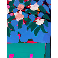 Pale Pink Magnolia 30" x 30" Detail - Petroff Gallery- Painting
