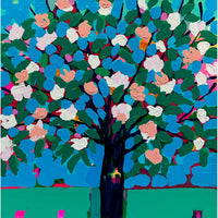 Pale Pink Magnolia 30" x 30" - Petroff Gallery- Painting