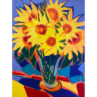 Saturday's Sunflowers 48" x 36"- Petroff Gallery- Painting