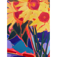 Saturday's Sunflowers 48" x 36"(Detail)- Petroff Gallery- Painting