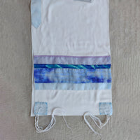 Purple Glitter Viscose Tallit - PEtroff Gallery - Judaica 