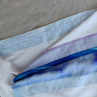 Purple Glitter Viscose Tallit - PEtroff Gallery - Judaica 