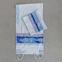 Purple Glitter Viscose Tallit - PEtroff Gallery - Judaica 