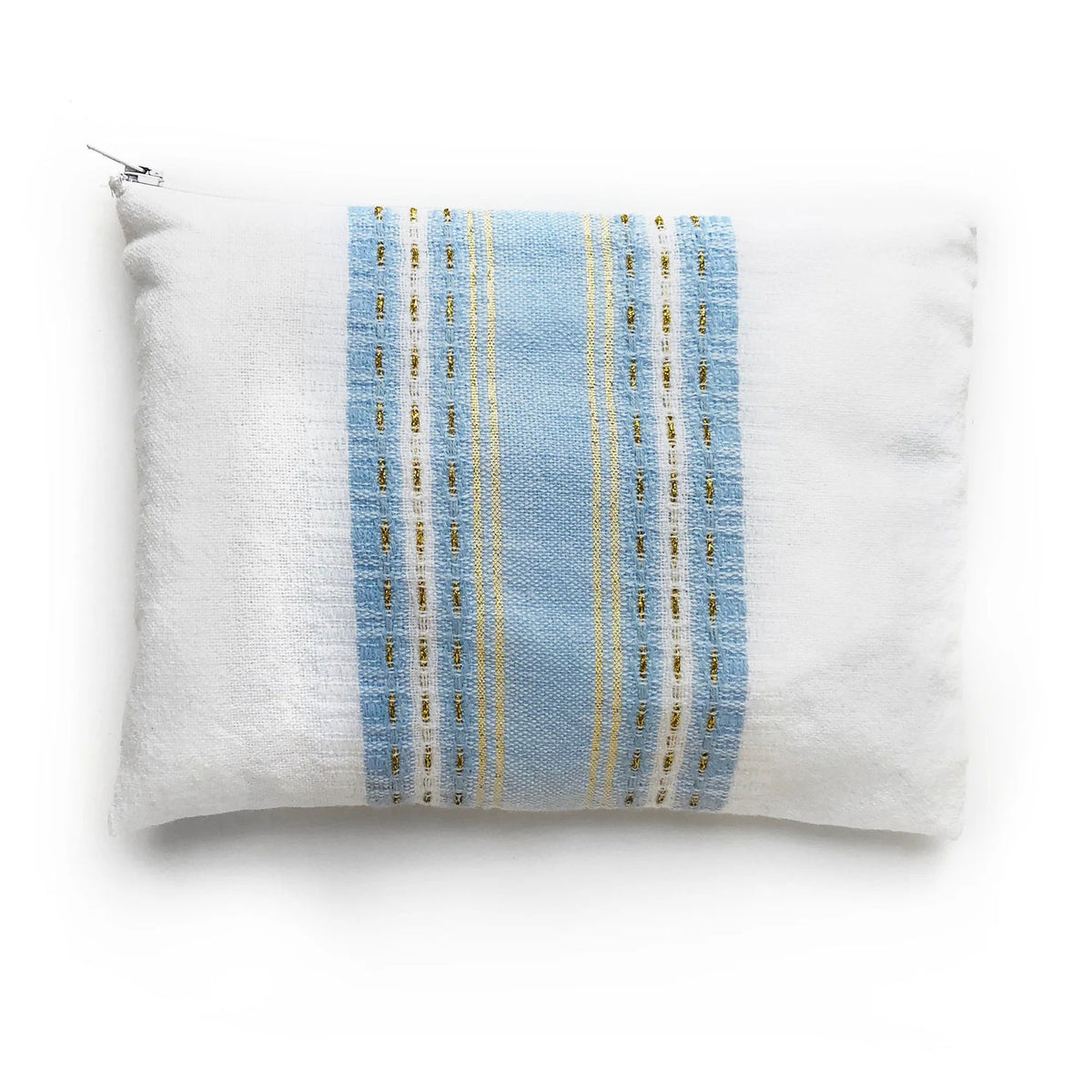 Blue and Gold Wool Samuel Tallit - Petroff Gallery - Judaica 