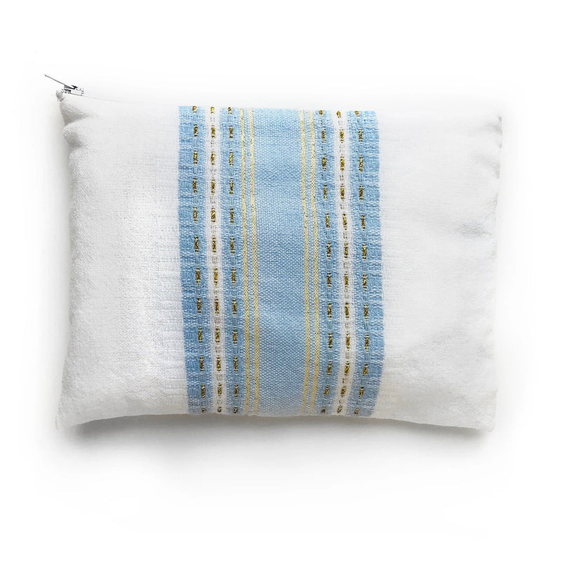 Blue and Gold Wool Samuel Tallit - Petroff Gallery - Judaica 
