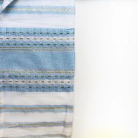 Blue and Gold Wool Samuel Tallit - Petroff Gallery - Judaica 