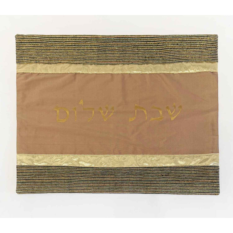 Challah Cover Gold Stripes - Petroff Gallery - Judaica Art