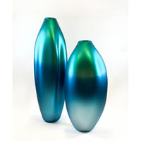 Large Pearl Sea Green Lagoon Drape - Petroff Gallery - Glass Art