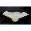 Extra Large Shiny Alabaster Floral Bowl- Petroff Gallery - Glass art