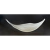 Shiny Opal White Leaf - Petroff Gallery - Glass art