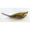 Shiny Smokey Topaz Leaf - Petroff Gallery - Glass Art