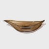 Large Shiny Smokey Topaz Leaf - Petroff Gallery - Glass Art