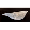 Large Shiny Alabaster White Leaf - Petroff Gallery - Glass Art