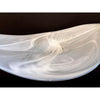 Large Shiny Alabaster White Leaf - Petroff Gallery - Glass Art