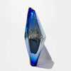 Large Mirror Crystal Cerulean and Aqua - Petroff Gallery - Glass Art