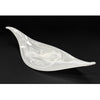 30" Shiny Alabaster Leaf- Petroff Gallery - Glass