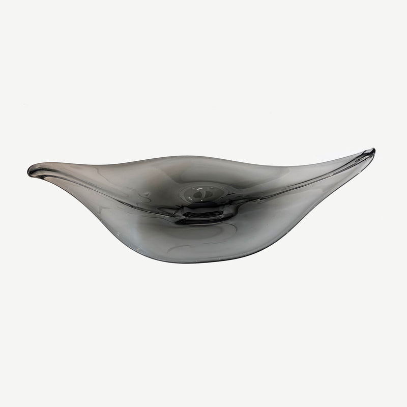 30" Shiny Grey Leaf- Petroff Gallery - Glass