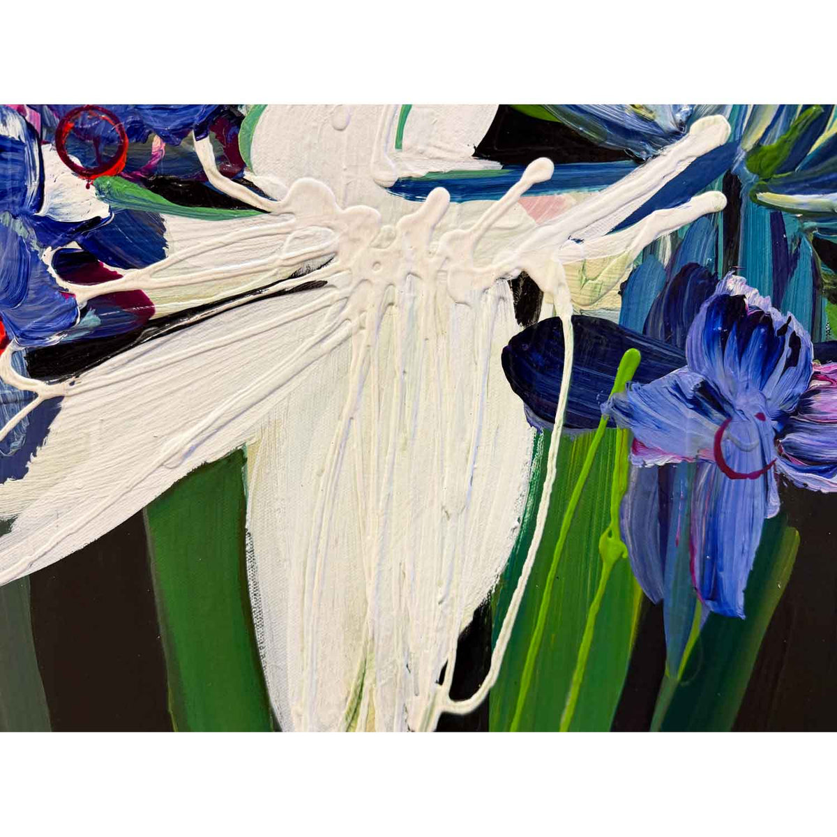 Echo of My Mind 36" x 18" Detail View - Petroff Gallery - Painting
