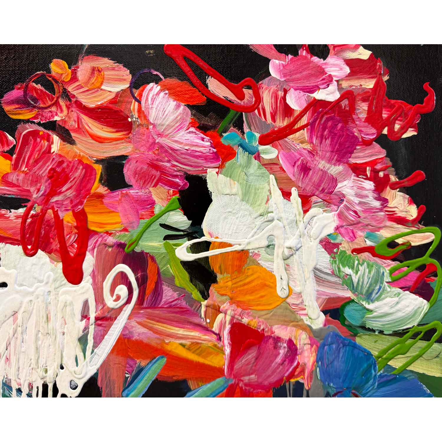 Echo of My Mind 36" x 18" Detail View - Petroff Gallery - Painting