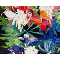 Echo of My Mind 36" x 18" Detail View - Petroff Gallery - Painting
