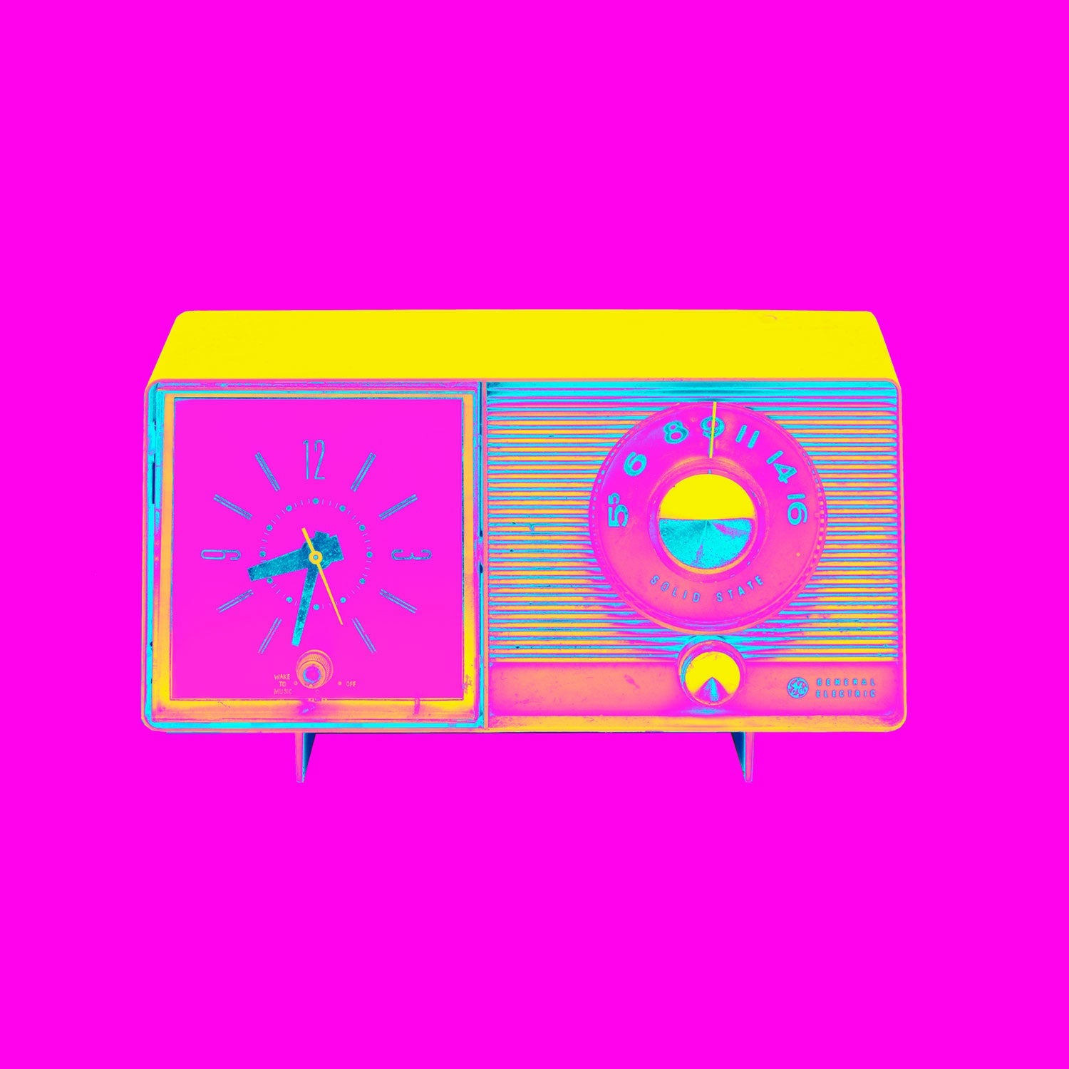 Electric General Pink 24" x 24" - Petroff Gallery -  - Jeff Turner - Electric General Pink 24" x 24"
