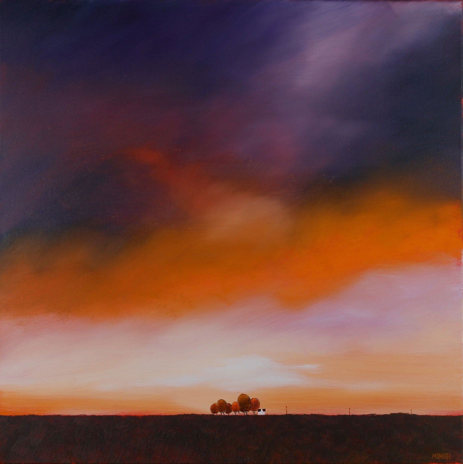 End of the Line 24" x 24" - Petroff Gallery -  - Mike Smith End of the Line 24" x 24"
