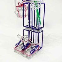 Robot Purple detail - Petroff Gallery - Mixed Media Art