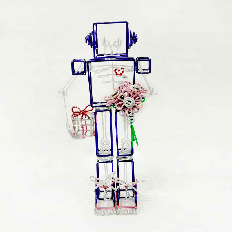 Robot Purple - Petroff Gallery - Mixed Media Art