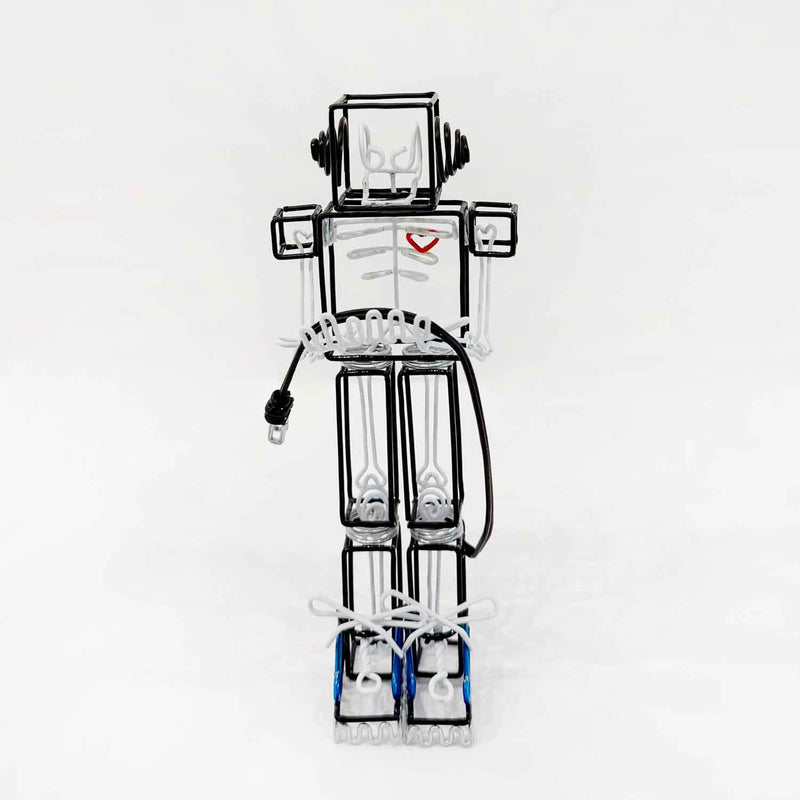 Robot Black - Petroff Gallery - Mixed Media Art