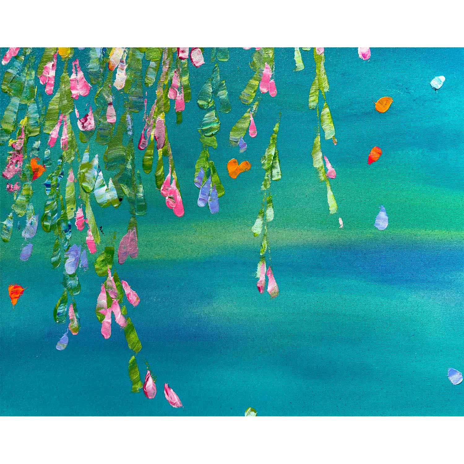 Falling Petals 54" x 54" - Petroff Gallery - Painting