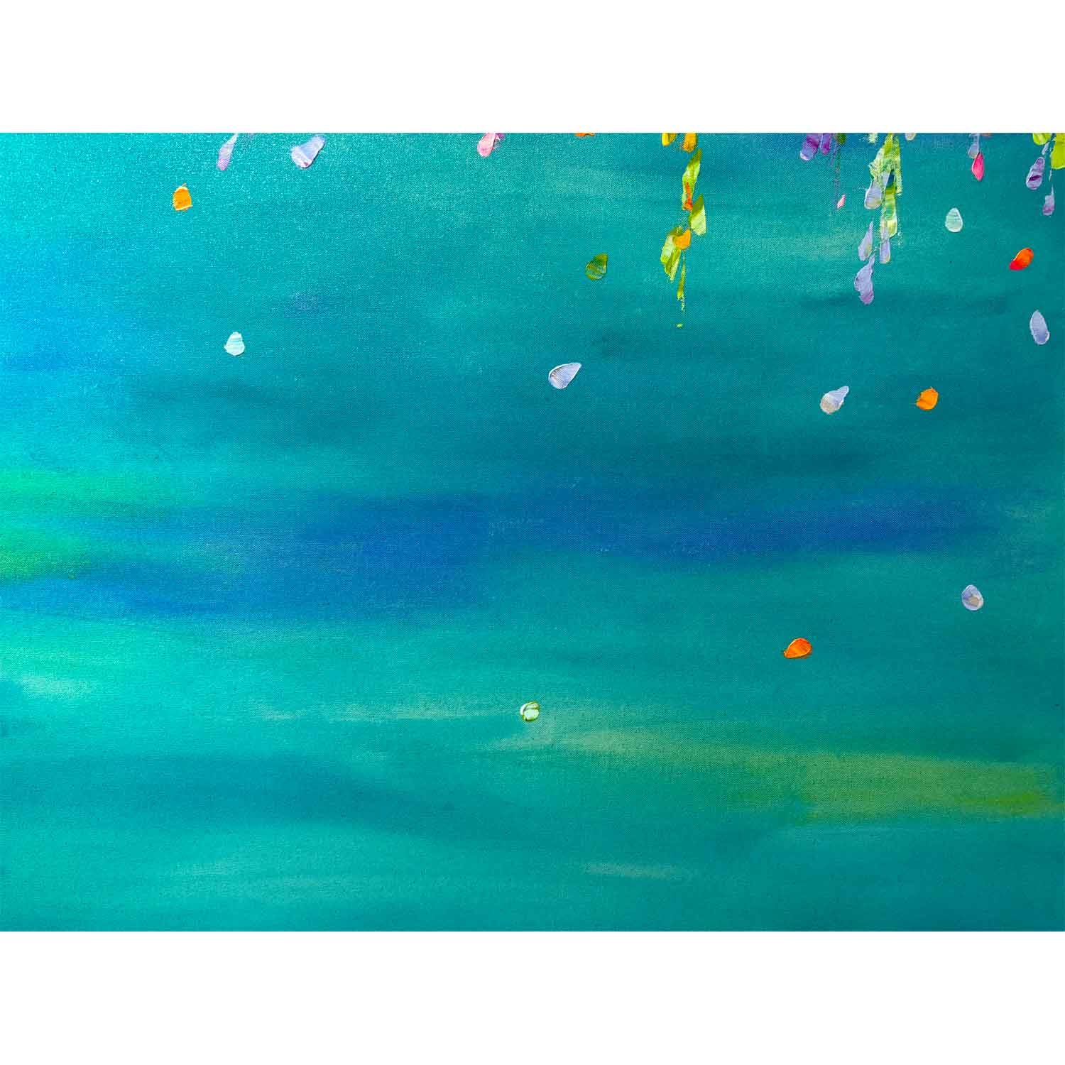 Falling Petals 54" x 54" - Petroff Gallery - Painting