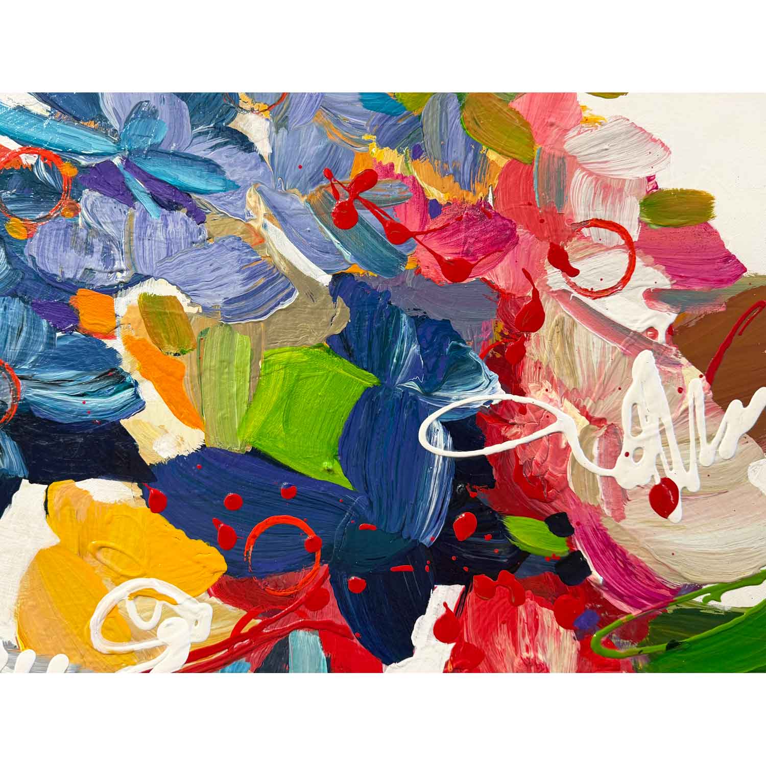 Feels Like Love! 40" x 60" Detail View - Petroff Gallery - Painting