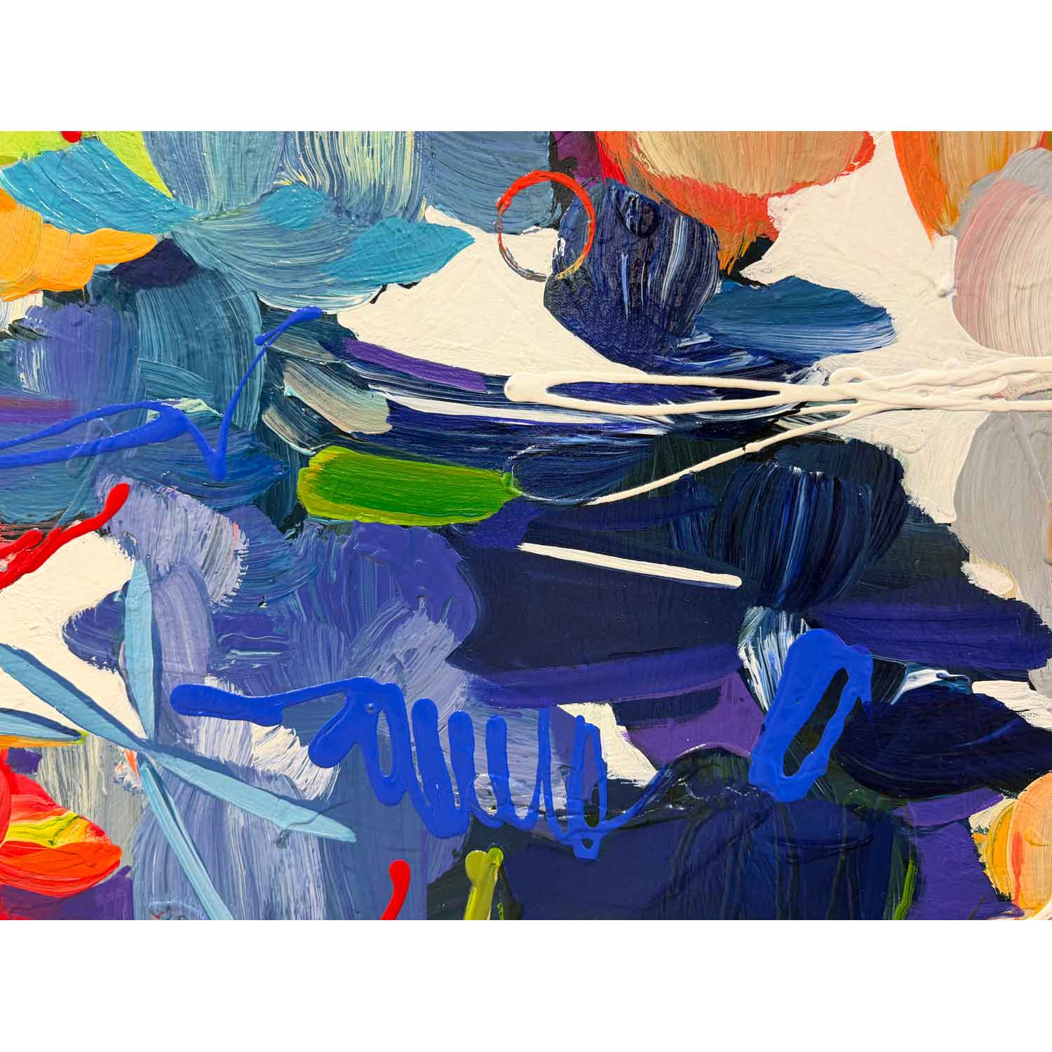Feels Like Love! 40" x 60" Detail View - Petroff Gallery - Painting