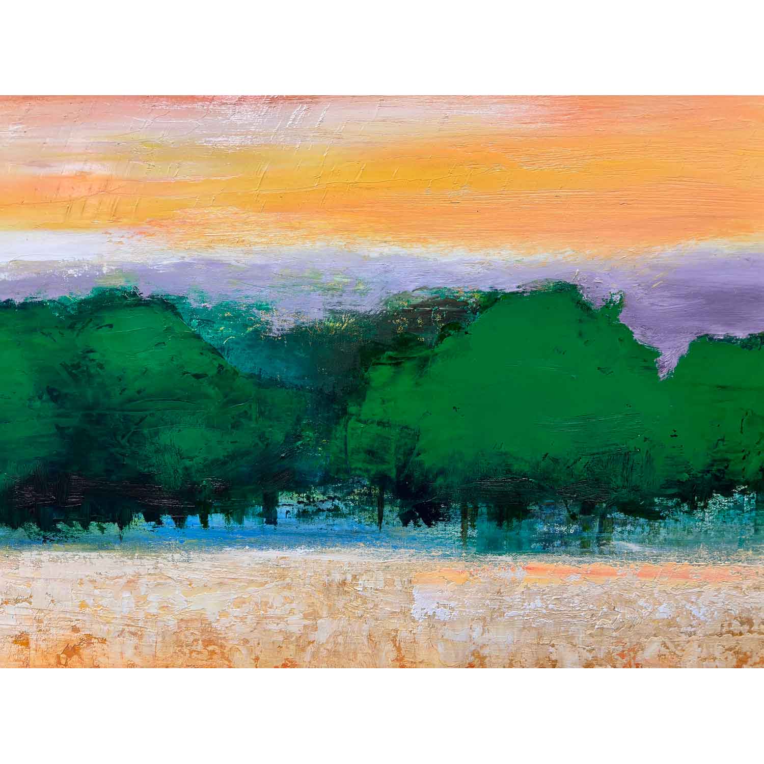 Field Forest 40" x 60" - Petroff Gallery - Painting