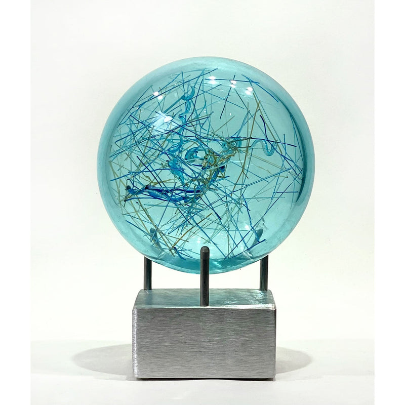 Filament Lens Aqua - Petroff Gallery - Glass Art