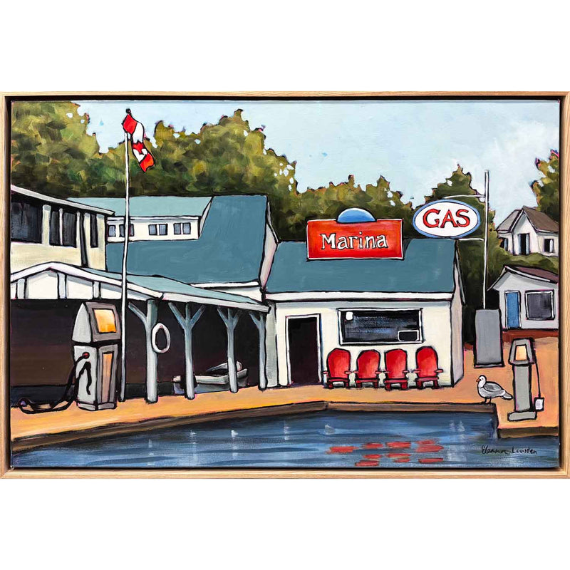 Fill Up and Ice Cream 24" x 36" - Petroff Gallery - Painting