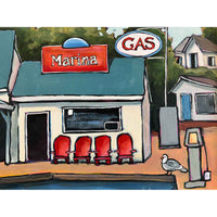 Fill Up and Ice Cream 24" x 36" - Petroff Gallery - Painting
