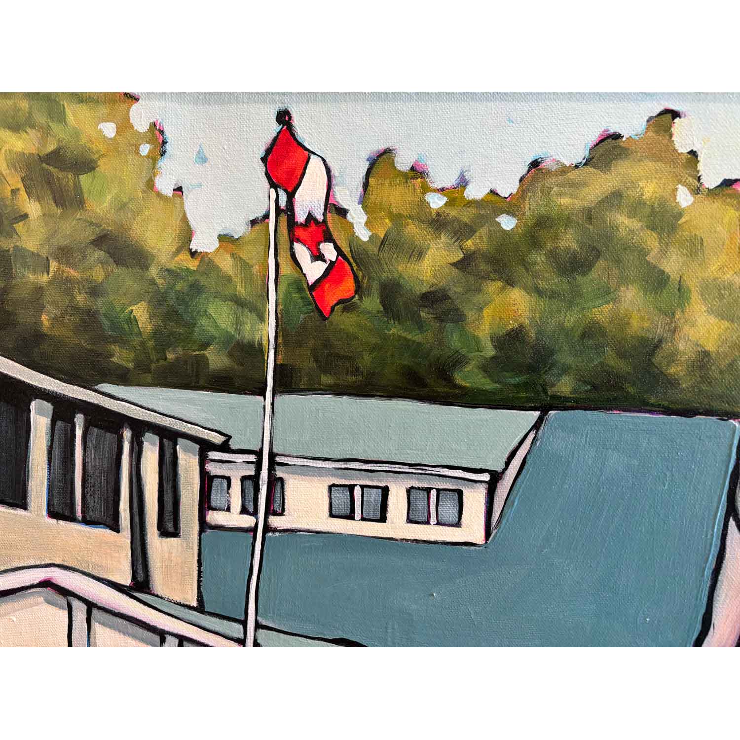 Fill Up and Ice Cream 24" x 36" - Petroff Gallery - Painting