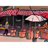 First Market Day 12" x 12" - Petroff Gallery - Paintings