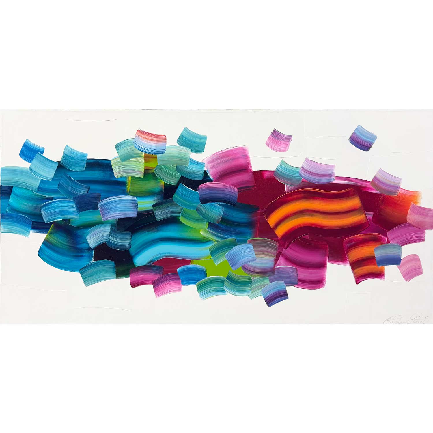 Flow 73 24" x 48" - Petroff Gallery - Painting