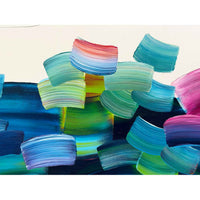 Flow 73 24" x 48" Detail View - Petroff Gallery - Painting