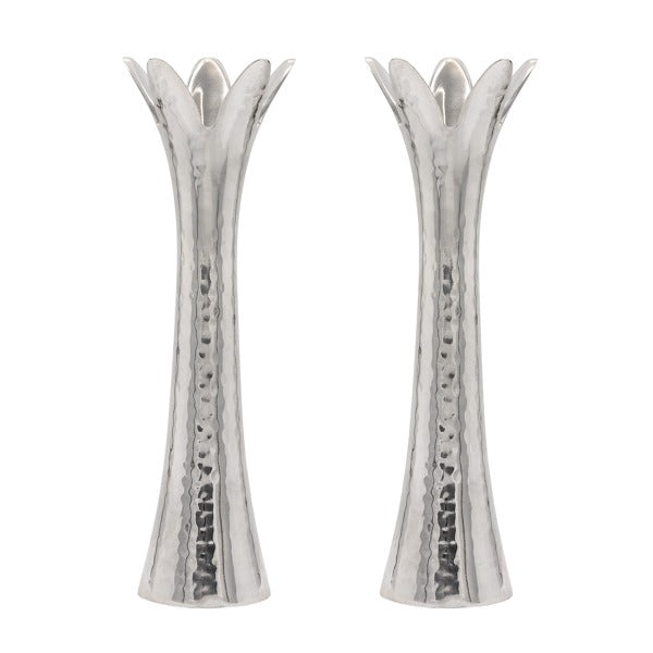 Flower Candlesticks Silver - Petroff Gallery - Judaica