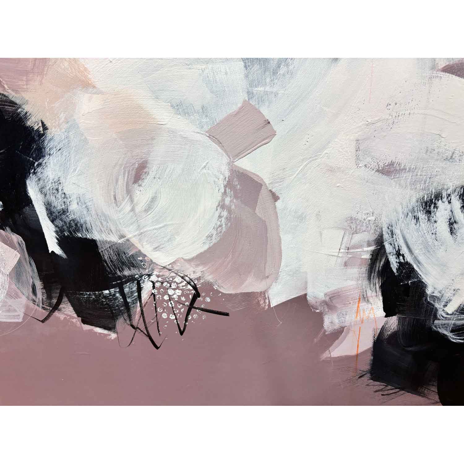 Fluid Embrace 43 x 63 detail - Petroff Gallery - Paintings