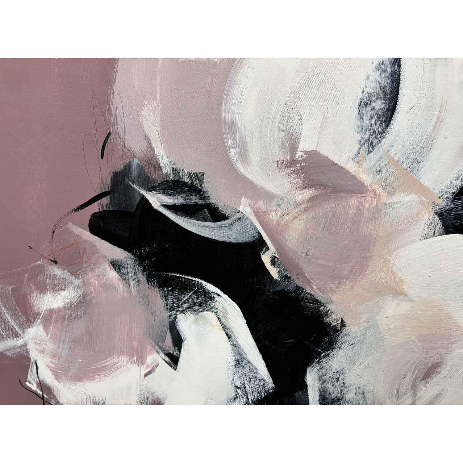 Fluid Embrace 43 x 63 detail 2 - Petroff Gallery - Paintings