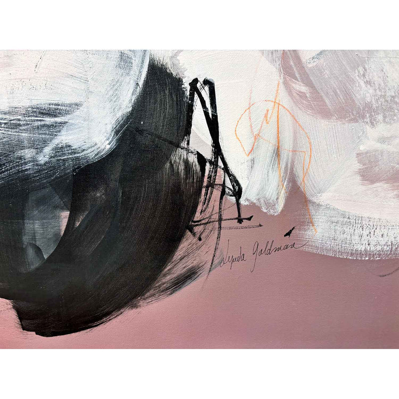 Fluid Embrace 43 x 63 detail 3 - Petroff Gallery - Paintings