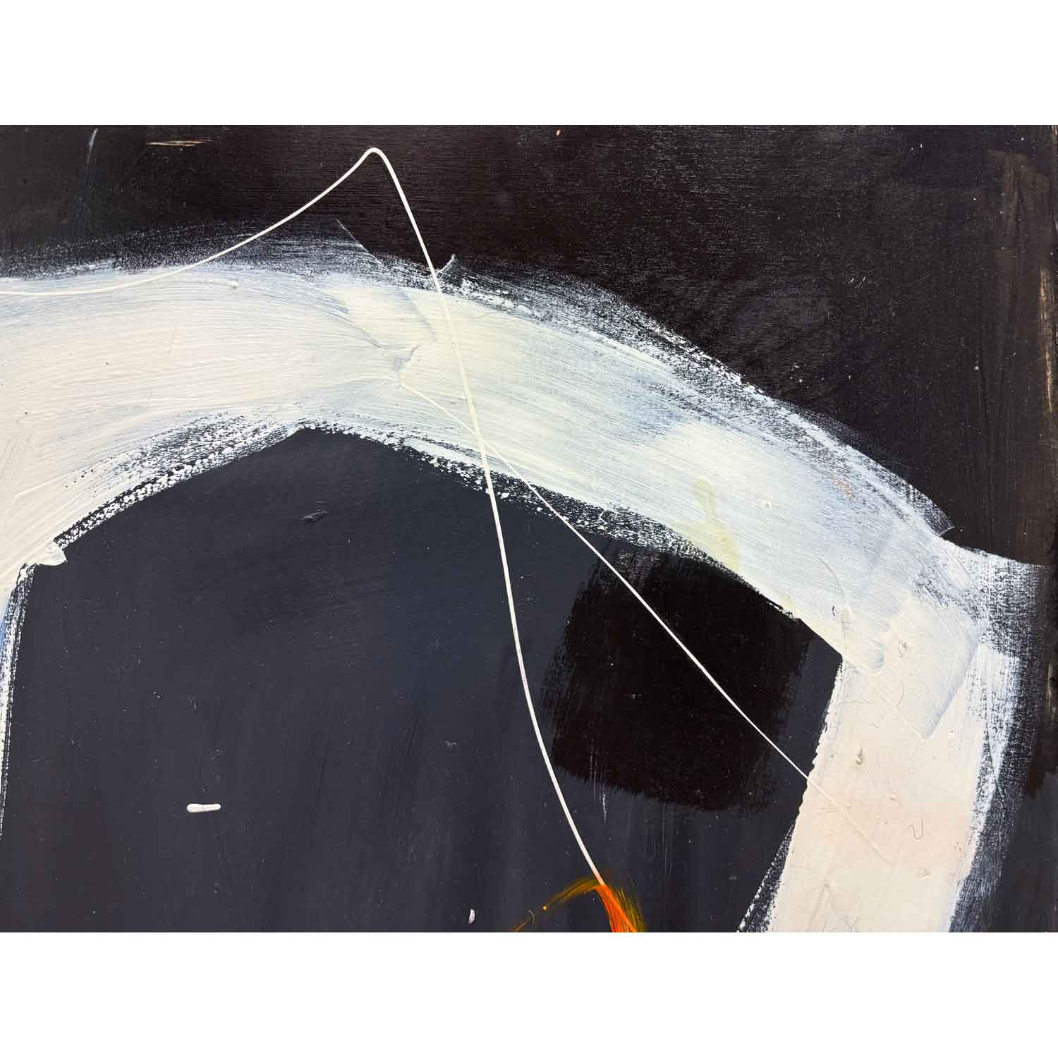 Fly Me To The Moon 20" x 20" detail - Petroff Gallery - Painting