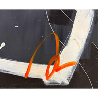 Fly Me To The Moon 20" x 20" detail 2 - Petroff Gallery - Painting