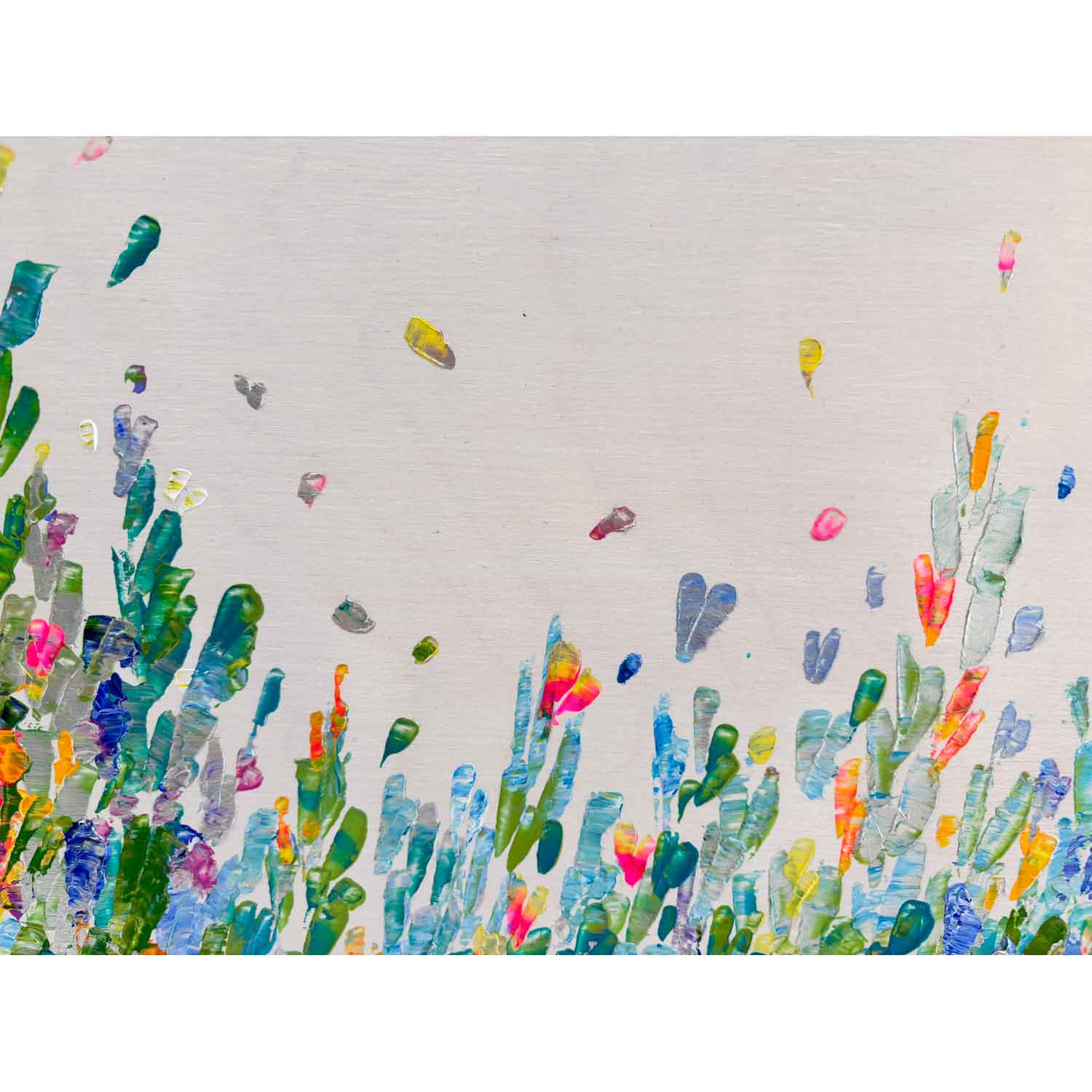 Foggy Morning in the Garden 12" x 12" - Petroff Gallery - Painting