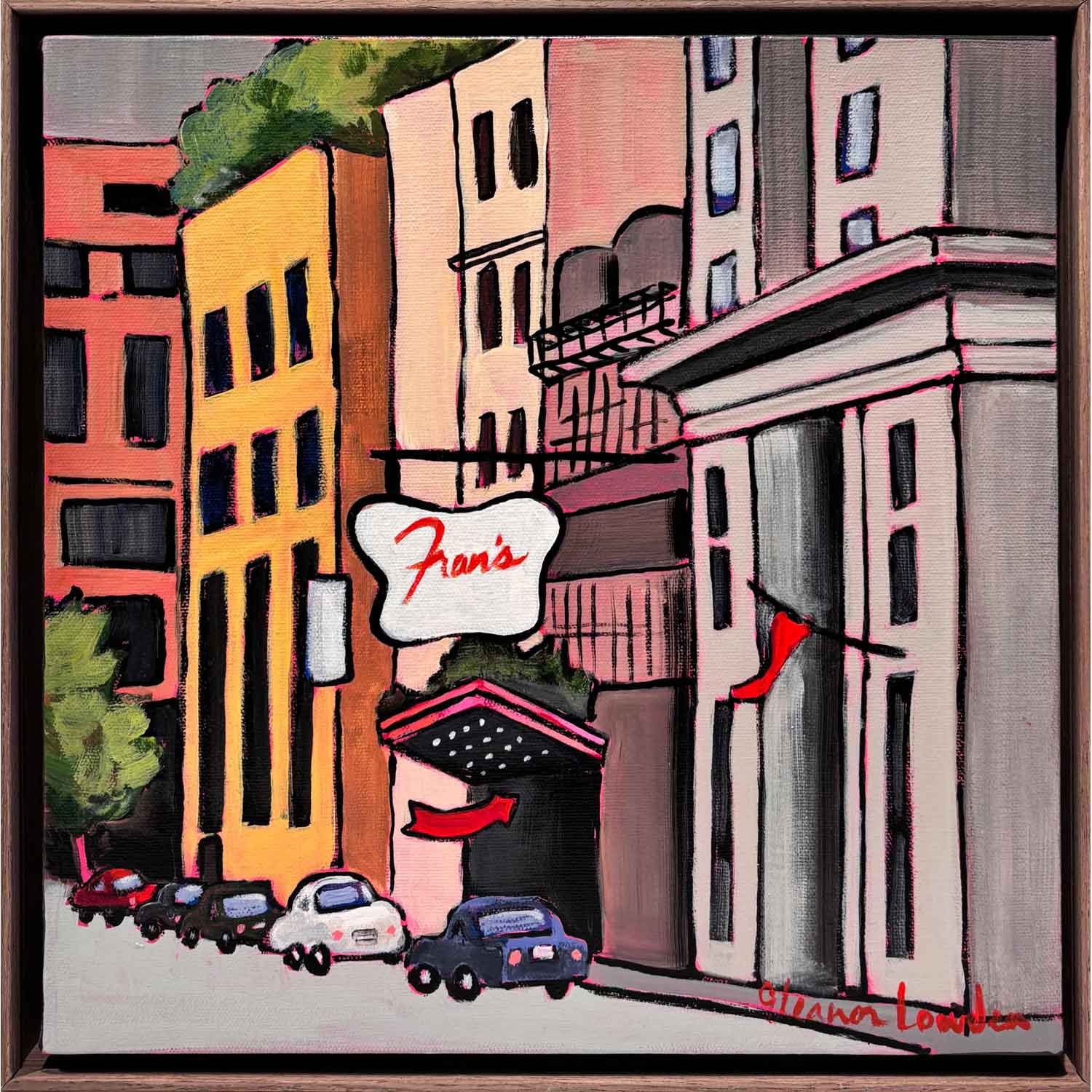 Frans Restaurant 12" x 12" - Petroff Gallery - Painting